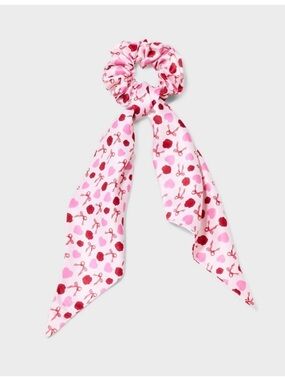 Be Sweet Bow Heart and Rose Hair Twister with Tails - Pink/Red